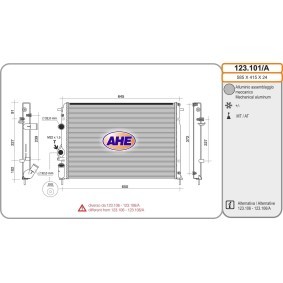 Achetez des Radiateur du moteur AHE 123.101/A à prix pour 91,76 €