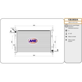 Acquista Radiatore motore da AHE 138.003/A a buon mercato per soli 183,09 €