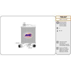 Köp Intercooler av AHE 709.047 till det låga priset 2109,39 kr