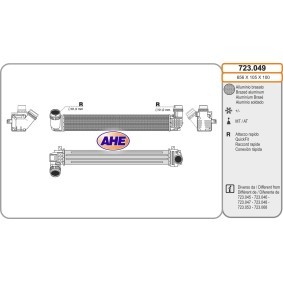 Köp Intercooler av AHE 723.049 till det låga priset 2284,23 kr