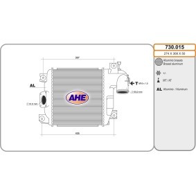 Köp Intercooler av AHE 730.015 till det låga priset 3306,10 kr