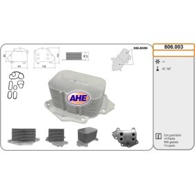 Compre Radiador de óleo, óleo do motor da AHE 806.003 a um preço baixo por 50,32 €