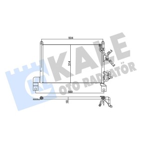 Klimakondensator 345385 für MAZDA