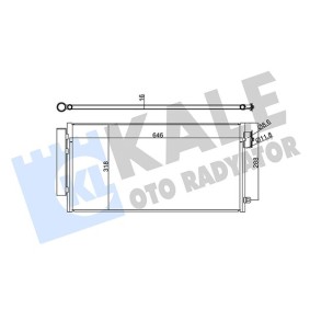 Klimakondensator 347285 für FIAT