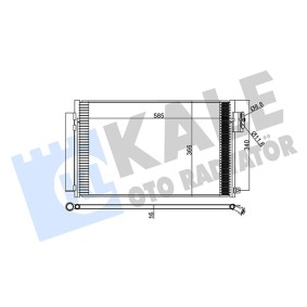 Klimakondensator 347305 für FIAT