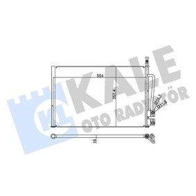 Klimakondensator 378800 für FORD