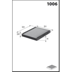 Compre Filtro, ar do habitáculo da MISFAT HB356 a um preço baixo por 61,80 €