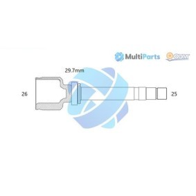 Compre Jogo de apoios, veio de transmissão da ODM-MULTIPARTS 14-356056 a um preço baixo por 98,32 €