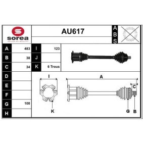 Acquista Semiasse da SERA AU617 a buon mercato per soli 250,68 €