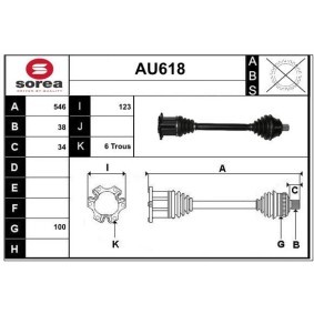 Acquista Semiasse da SERA AU618 a buon mercato per soli 250,68 €