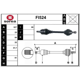 Acquista Semiasse da SERA FI524 a buon mercato per soli 161,07 €