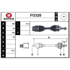 Comprar Árbol de transmisión de SERA FO320 a bajo precio de 265,08 €