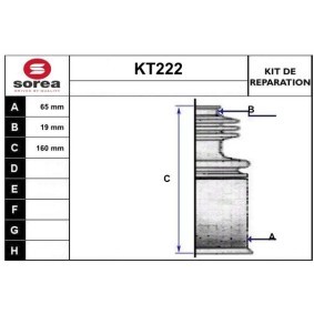 Faltenbalgsatz, Antriebswelle KT222 von SERA günstig für 16,34 € online kaufen
