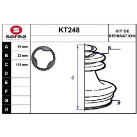 Achetez des Jeu de joint-soufflet, arbre de commande SERA KT248 à prix pour 13,42 €