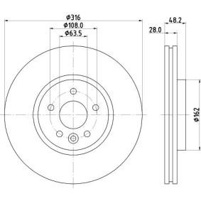 Bremsscheibe MDC2853C von MINTEX günstig für 125,03 € online kaufen