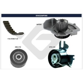 Acquista Kit cinghia distribuzione, pompa acqua da HUTCHINSON KH 452WP366 a buon mercato per soli 140298,77 €