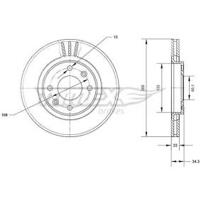 Bremsscheibe von TOMEX brakes