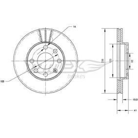 Bremsscheibe von TOMEX brakes