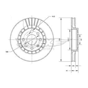 Bremsscheibe TX 70-15 für DAEWOO
