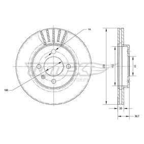 Acquista Disco freno da TOMEX brakes TX 70-18 a buon mercato per soli 31,43 €