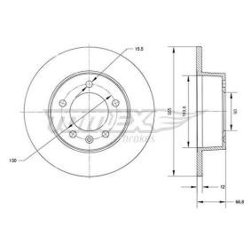 Acquista Disco freno da TOMEX brakes TX 70-37 a buon mercato per soli 55,94 €