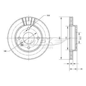 Bremsscheibe von TOMEX brakes