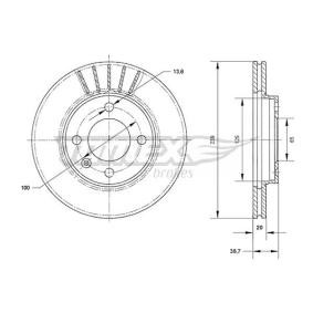 Acquista Disco freno da TOMEX brakes TX 70-46 a buon mercato per soli 27,56 €