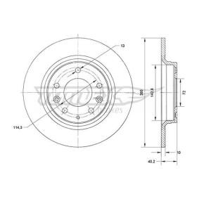 Compre Disco de travão da TOMEX brakes TX 70-66 a um preço baixo por 24,67 €
