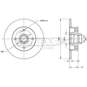 Acquista Disco freno da TOMEX brakes TX 70-71 a buon mercato per soli 43,62 €