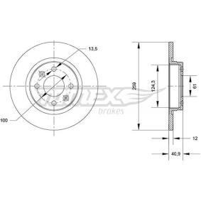Acquista Disco freno da TOMEX brakes TX 70-76 a buon mercato per soli 23,79 €