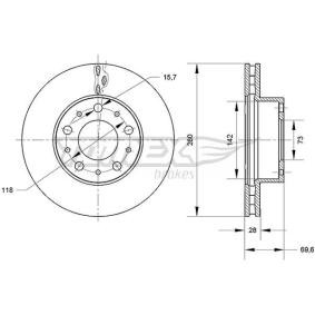 Bremsscheibe von TOMEX brakes