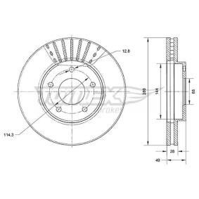 Comprar Disco de freno de TOMEX brakes TX 71-00 a bajo precio de 42,07 €