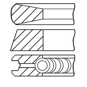 Achetez des Jeu de segments de pistons GOETZE ENGINE 08-325500-00 à prix pour 32,35 €