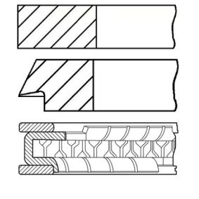 Achetez des Jeu de segments de pistons GOETZE ENGINE 08-408100-00 à prix pour 21,95 €