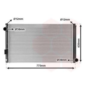 Achetez des Radiateur du moteur VAN WEZEL 53002748 à prix pour 197,36 €
