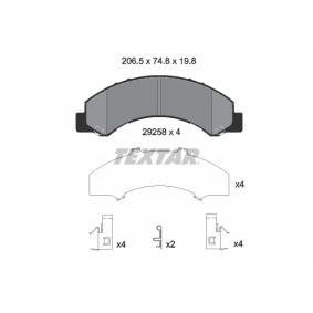 Compre Pastilhas de travão da TEXTAR 2925801 a um preço baixo por 117,33 €
