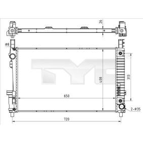 Achetez des Radiateur du moteur TYC 721-0020 à prix pour 199,04 €
