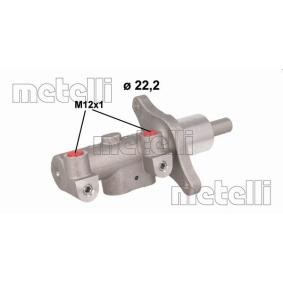 Acquista Cilindro maestro del freno da METELLI 05-1138 a buon mercato per soli 77,63 €