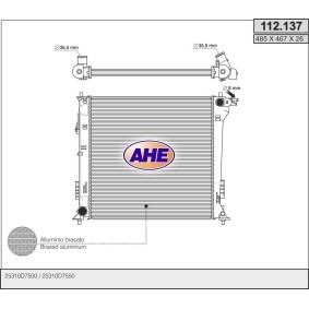 Acquista Radiatore motore da AHE 112.137 a buon mercato per soli 250,02 €
