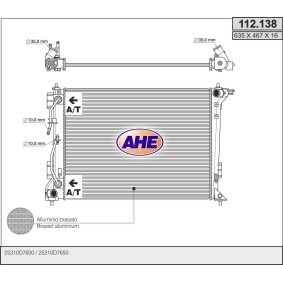 Acquista Radiatore motore da AHE 112.138 a buon mercato per soli 314,32 €