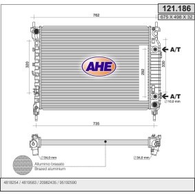 Acquista Radiatore motore da AHE 121.186 a buon mercato per soli 233,99 €