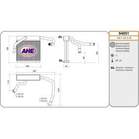 Comprar Radiador de calefacción de AHE 94051 a bajo precio de 158,63 €