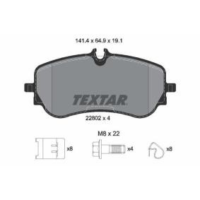 Achetez des Plaquettes de frein TEXTAR 2280201 à prix pour 58,79 €