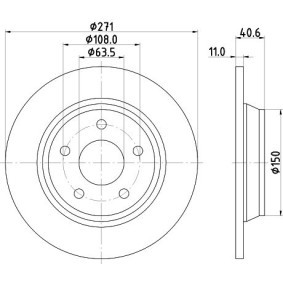 Bremsscheibe für FORD von MINTEX