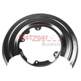 Compre Chapa deflectora, disco de travão da METZGER 6115157 a um preço baixo por 35,32 €