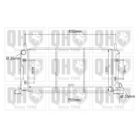 Achetez des Radiateur du moteur QUINTON HAZELL QER1107 à prix pour 169,95 €