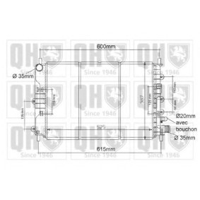 Achetez des Radiateur du moteur QUINTON HAZELL QER1111 à prix pour 195,37 €