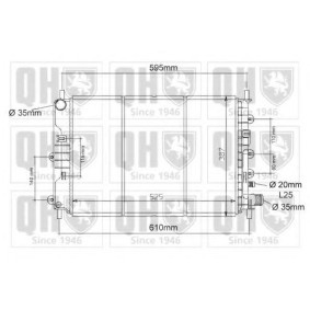 Achetez des Radiateur du moteur QUINTON HAZELL QER1120 à prix pour 105,88 €