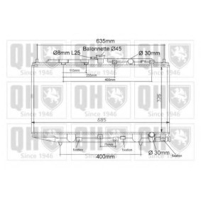 Achetez des Radiateur du moteur QUINTON HAZELL QER1124 à prix pour 138,85 €