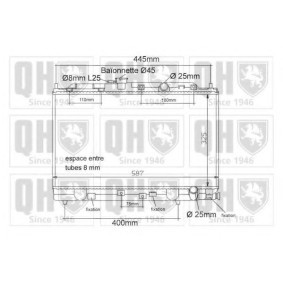 Achetez des Radiateur du moteur QUINTON HAZELL QER1125 à prix pour 269,07 €